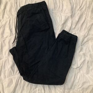Black Canvas Joggers